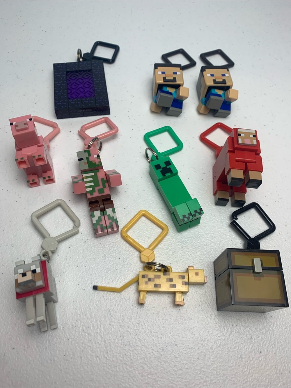 Minecraft Backpack Clip Bundle Excellent Preowned Condition Bundle of 10